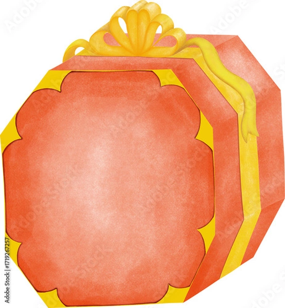 Fototapeta gift box with ribbon