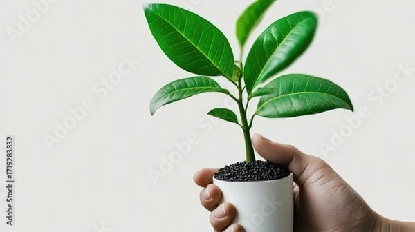Fototapeta Smart automated chatbot marketing strategy for lead nurturing on a perfectly white background