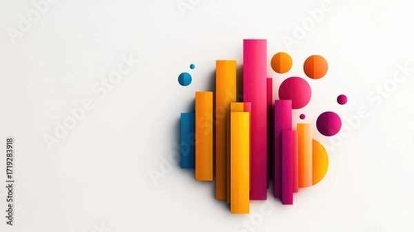 Fototapeta Smart city infrastructure branding with professional, clean logo design on a perfectly white background