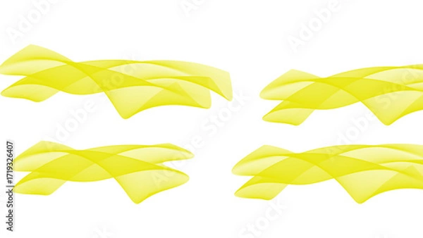 Obraz Abstract, colorful vector illustration of a wave pattern with flowing rainbow curves, perfect for a modern business or art backdrop