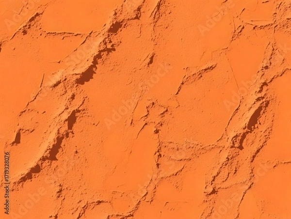 Fototapeta Abstract Orange Textured Wall Background, Rough Plaster Surface, Grunge Design
