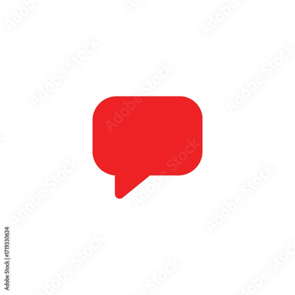 Obraz bubble chat text icon logo vector