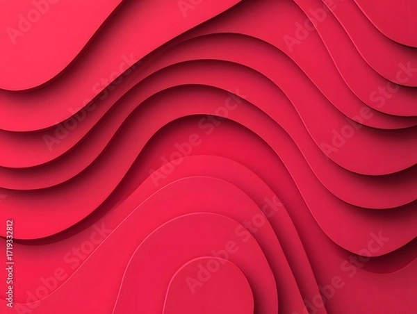Fototapeta Abstract Red Wave Pattern Background Design Modern Style