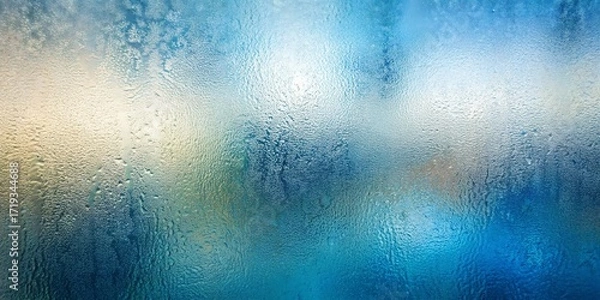 Fototapeta Abstract textured background with soft blue and white light patterns