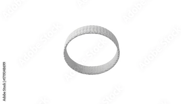 Fototapeta Knitted Headband 3d rendered isolated on solid white background Png