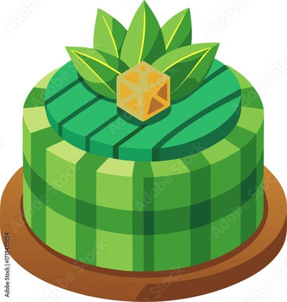Obraz Pandan Cake icon