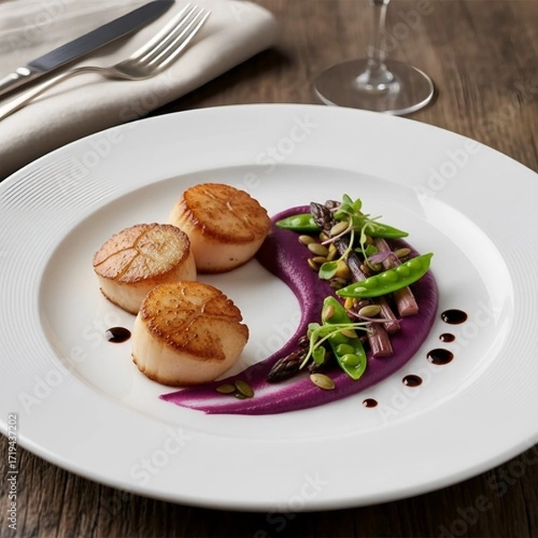 Fototapeta meat with vegetables