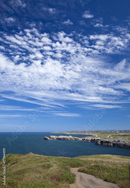 Fototapeta Cantabria, coastal path