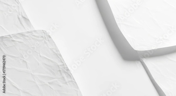 Fototapeta Close-up abstract view of architectural lines and shadows in a bright modern space
