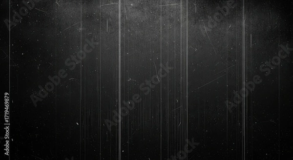Fototapeta Dark abstract textured surface with vertical lines and subtle light effects