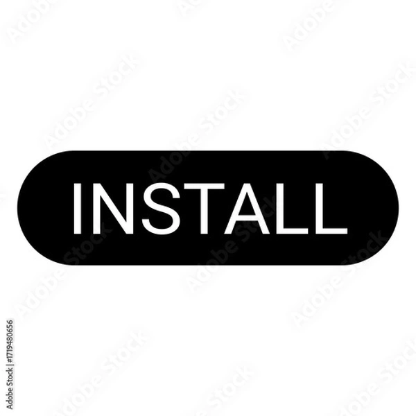 Obraz Install button 