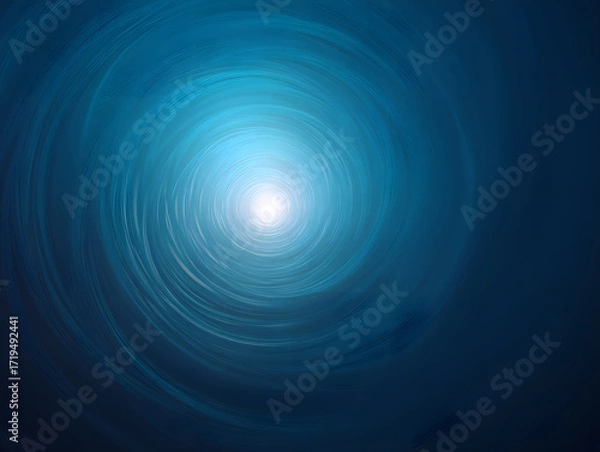 Fototapeta Blue light vortex tunnel. Abstract background symbolizing future and energy