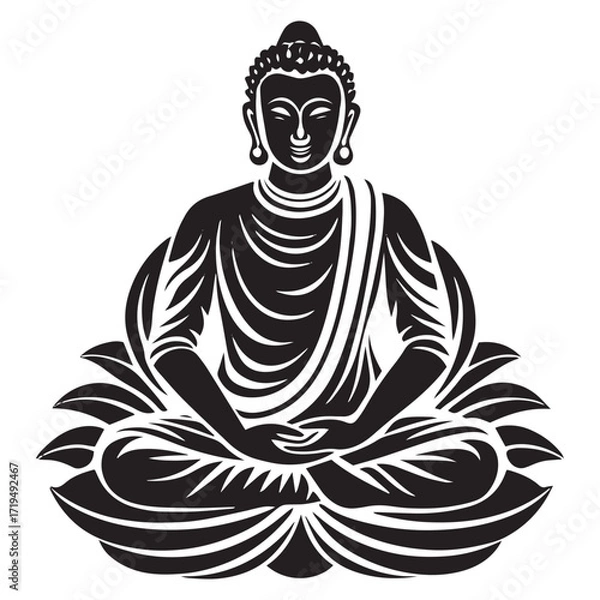 Fototapeta buddha icon