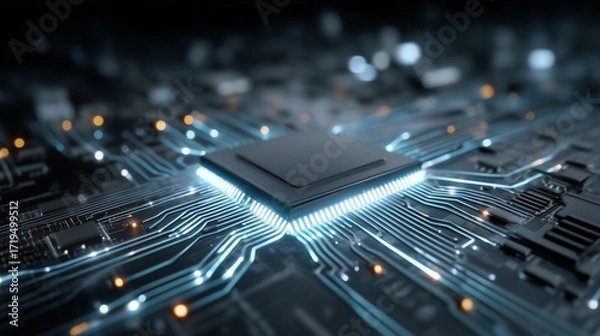 Fototapeta Digital circuit background