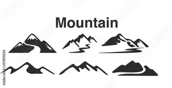 Obraz mountain vector illustration 