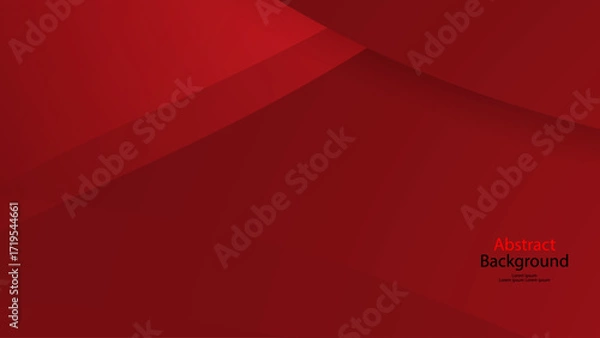 Obraz Red color background abstract art vector