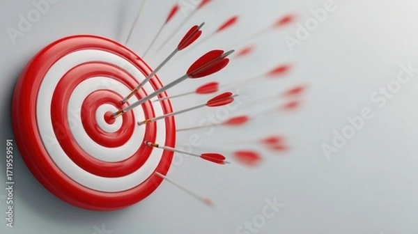 Fototapeta Target with arrows