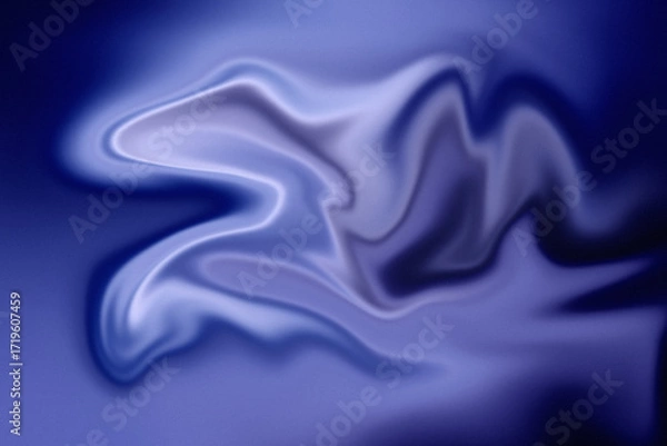 Fototapeta Abstract blue swirl with smooth gradients creates a dreamy and artistic effect