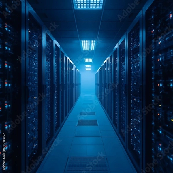 Obraz server room Generative AI