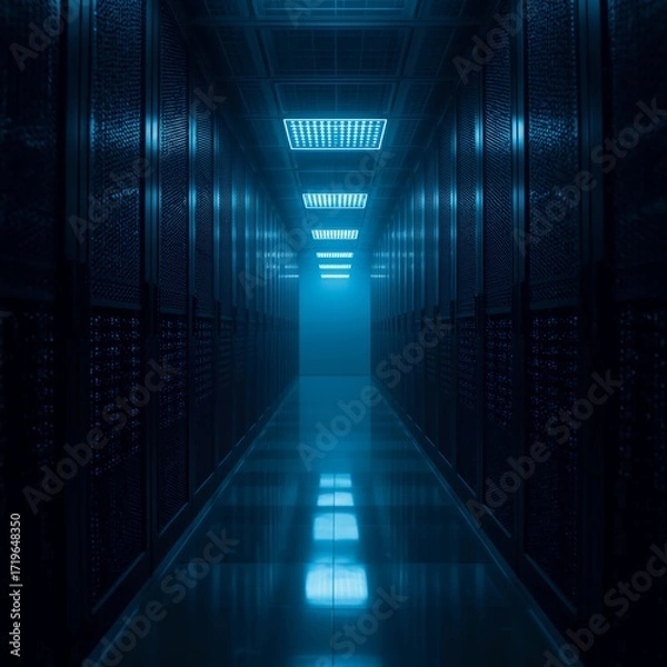 Obraz server room Generative AI