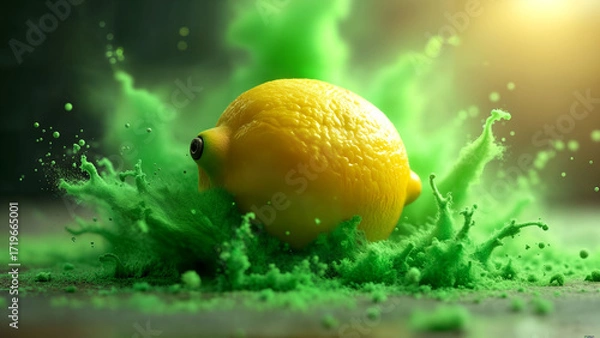 Fototapeta Explosive Lemon Splash