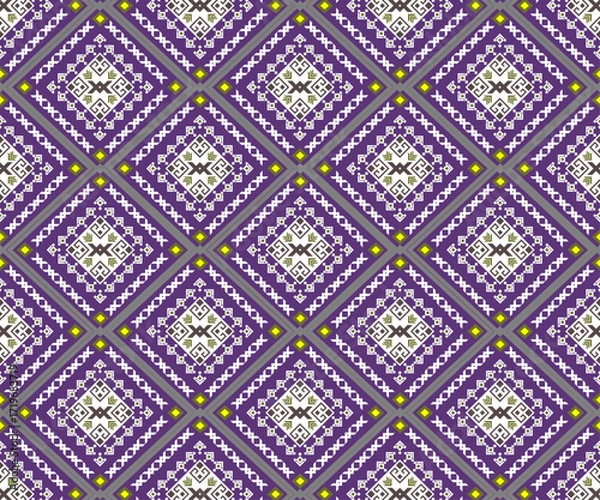 Fototapeta Intricate Geometric Tribal Seamless Pattern
