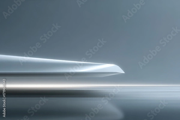 Fototapeta mail envelope with ar address displayed featuring blurred white text bars across design