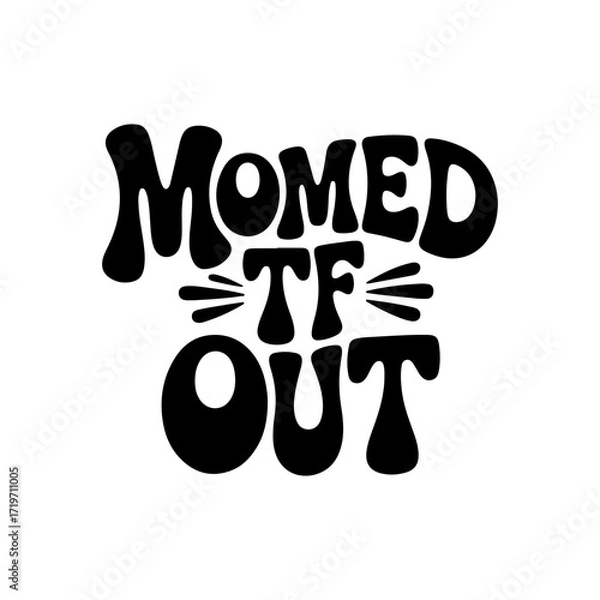 Obraz Momed TF Out. Vector Design Isolated on White Background