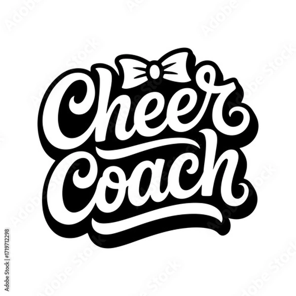 Obraz Cheer Coach. Vector Design Isolated on White Background