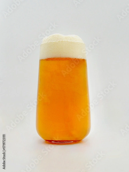 Obraz An Australian style lager isolated against a white background.