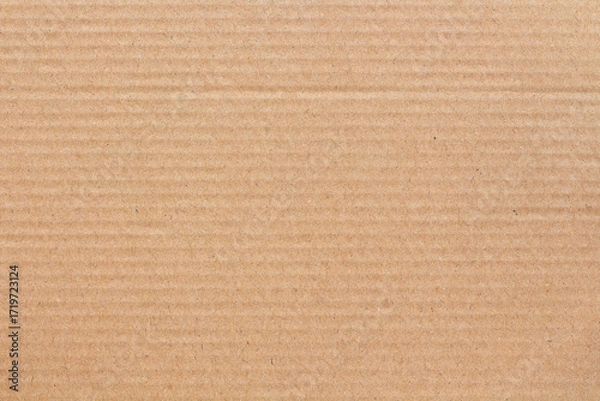 Fototapeta Cardboard sheet texture background, detail of recycle brown paper box pattern.