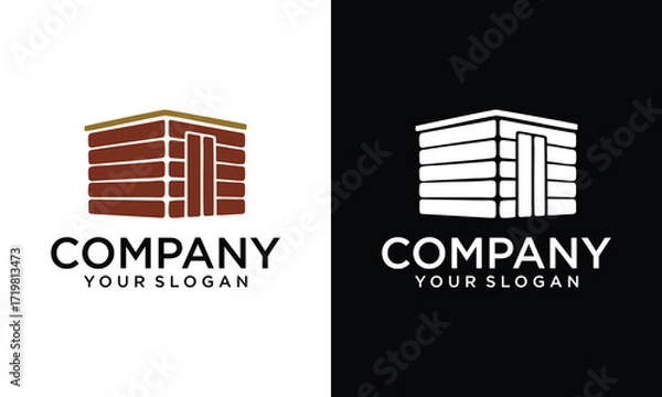 Fototapeta Creative Building logo design with modern concept
