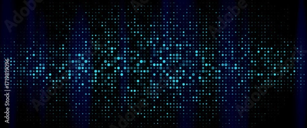 Obraz Abstract blue technology background. Vector illustration eps 10