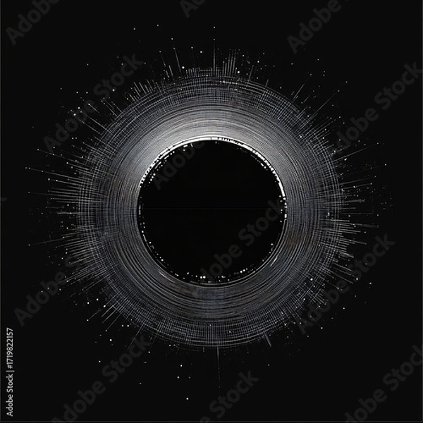 Fototapeta A circle with the glow quot in the dark