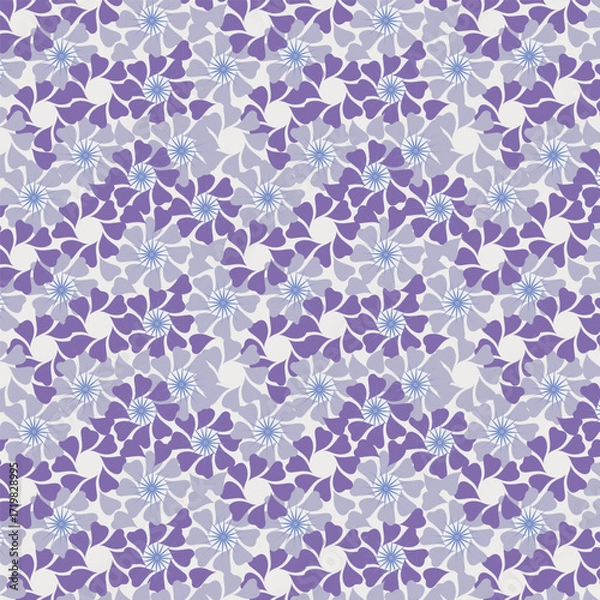 Obraz Blossom flowers seamless vector pattern