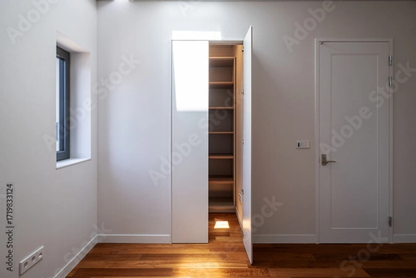 Fototapeta empty room with door