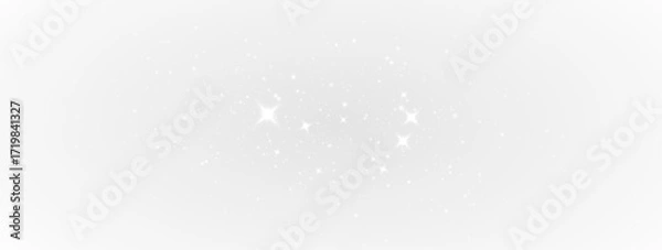 Fototapeta Elegant golden particles with dazzling stardust glow, luminous spark and shimmering bokeh in abstract transparent background for seasonal holiday card illustration and decoration.