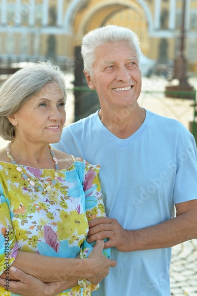 Obraz couple on city street