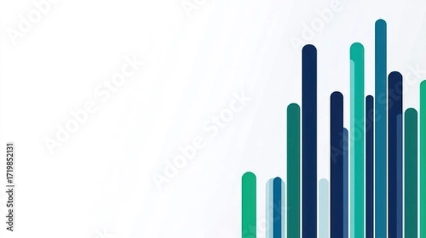 Fototapeta Abstract graphic design with vertical, colored bars