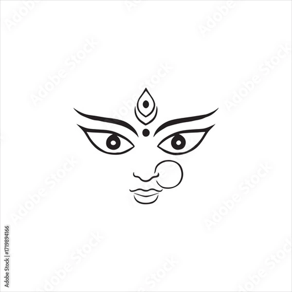 Obraz durga goddess eyes