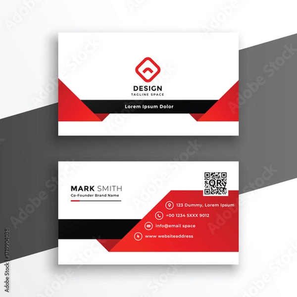 Fototapeta Professional Business Card Template Design