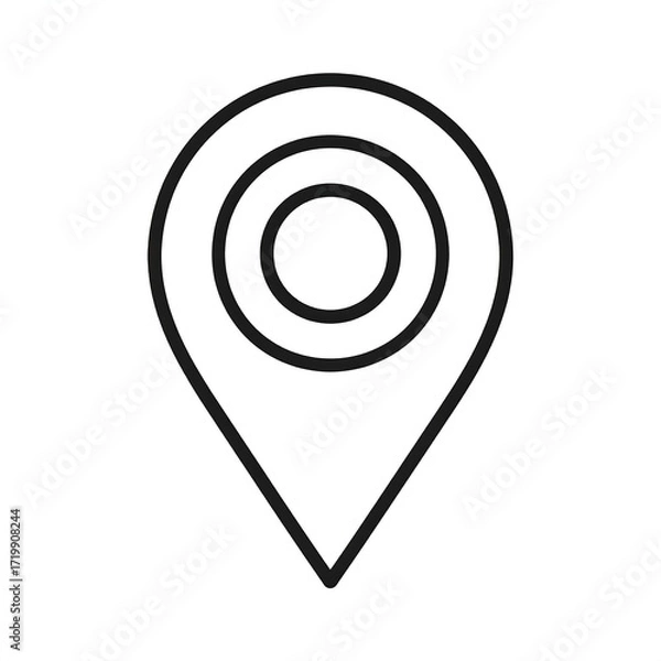 Fototapeta Simple location pin icon