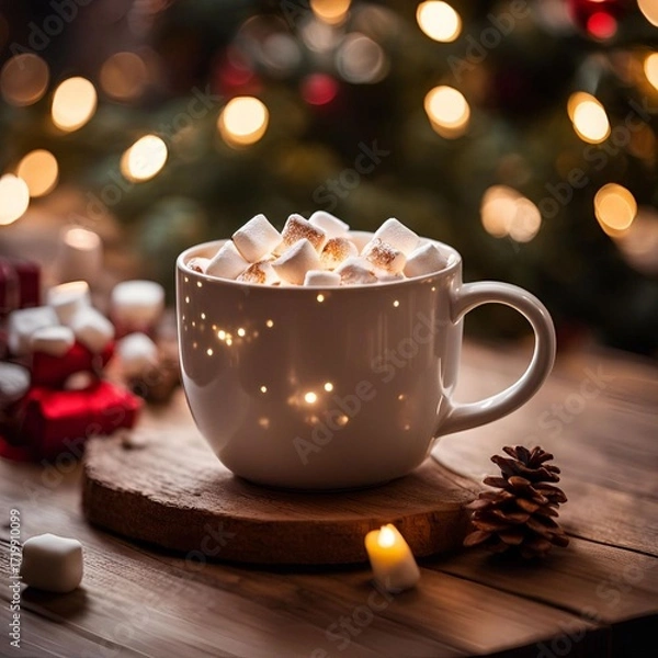 Obraz Boisson avec guimauves.