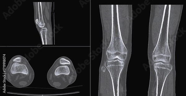 Obraz Normal knee CT scan 
