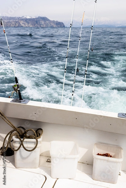 Obraz inside fishing boat in Avacha bay in Pacific Ocean