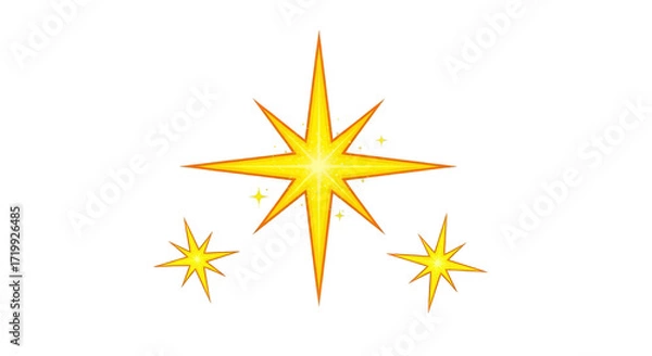 Fototapeta Sparkling celestial arrangement shines brightly