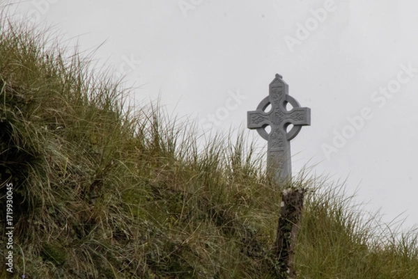 Obraz cross on a cemetery