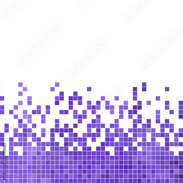 Fototapeta abstract vector square pixel mosaic background