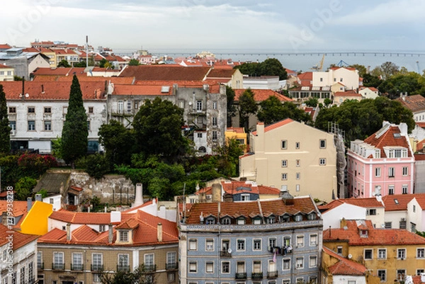 Fototapeta Lisbon Rooftops and Architecture
