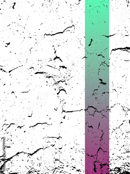 Obraz Grunge plaster cracks texture vector brush